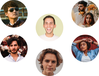 photo mosiac of random people